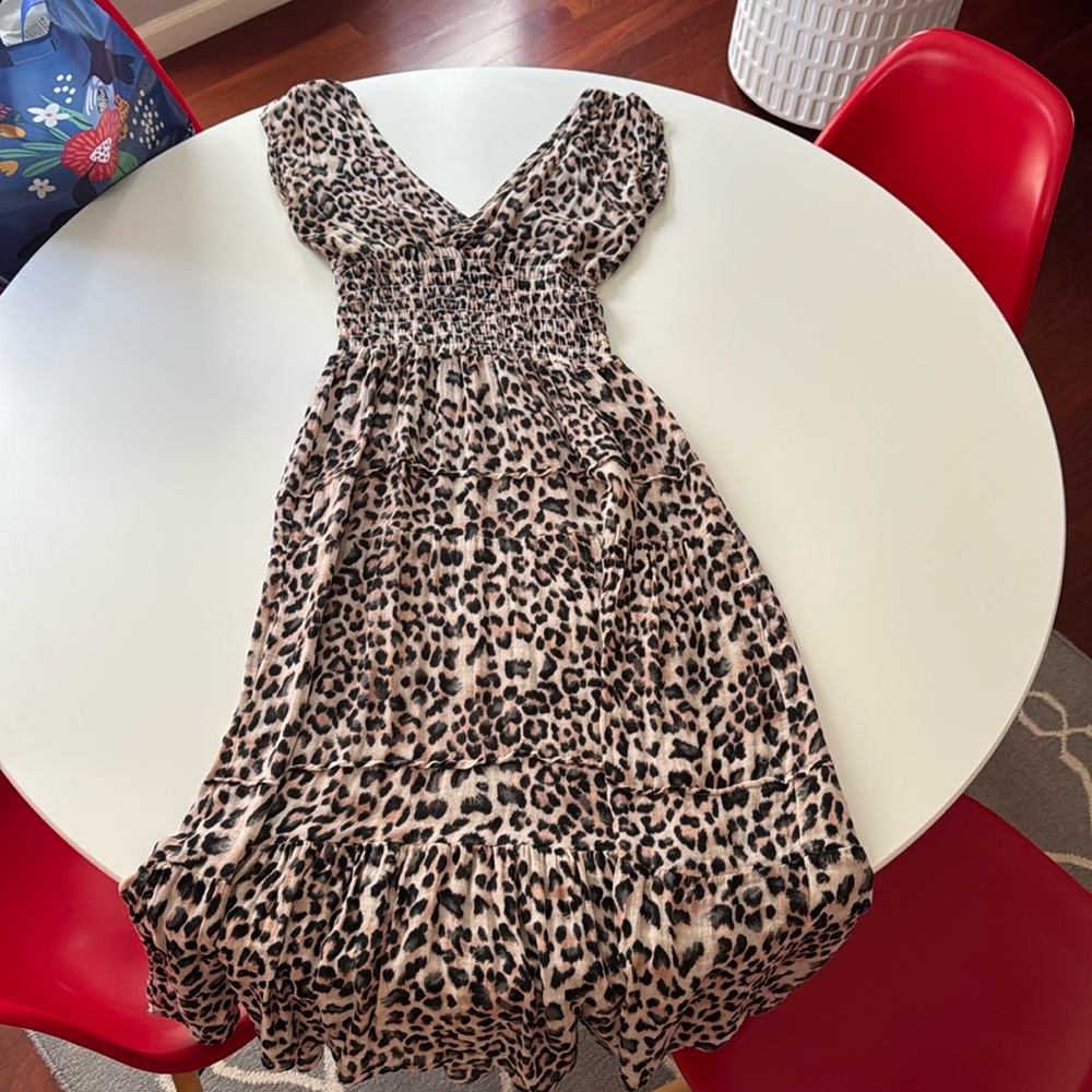 Felicite leopard print maxi dress